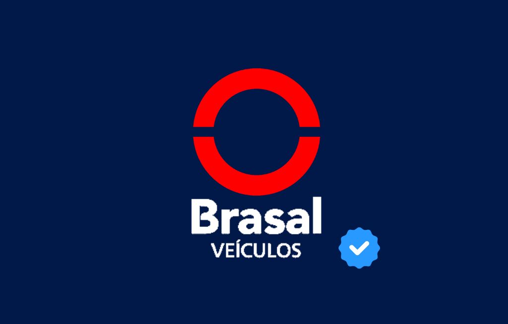 Imagem com a logo da Brasal e um símbolo de verificado