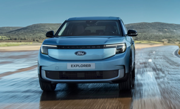 Ford Explorer elbil billede af ford explorer forfra