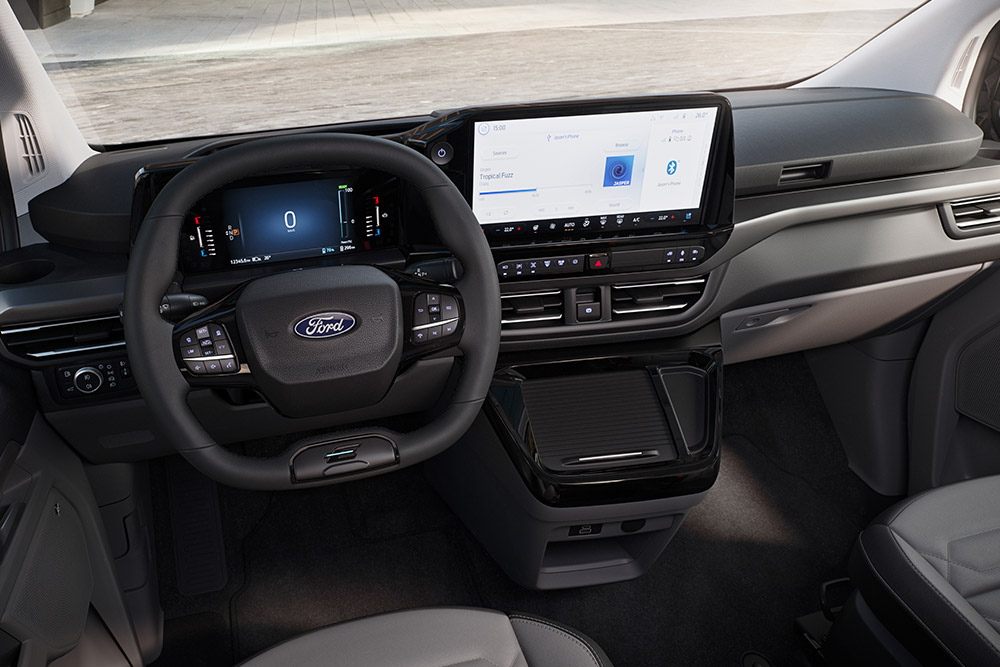 E-Tourneo Custom vue intérieur