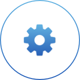 Cog icon to represent the full hybrid experience