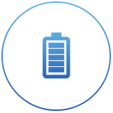 battery icon to represent self charging