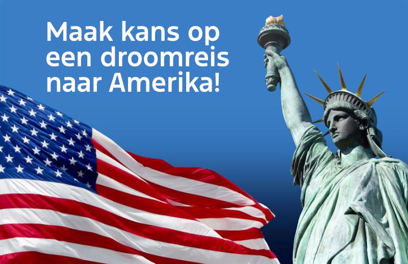 maak kans op een droomreis naar Amerika