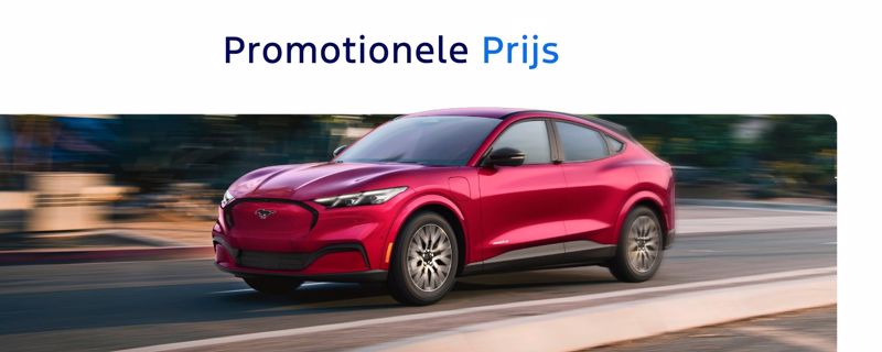 **Mustang Mach-E Premium RWD** vanaf **€ 55.969**