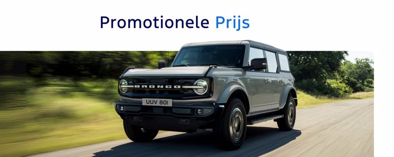 **Bronco Outer Banks** vanaf **€ 57.589**