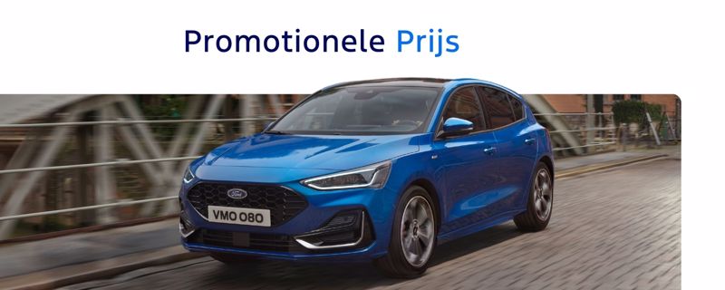Bestseller **Focus ST-Line X** vanaf **€ 30.819**