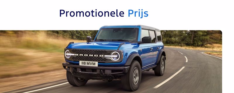 Bestseller **Bronco Badlands** vanaf **€ 59.339**