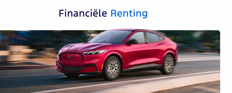 **Mustang Mach-E Base RWD** - in Financiële Renting