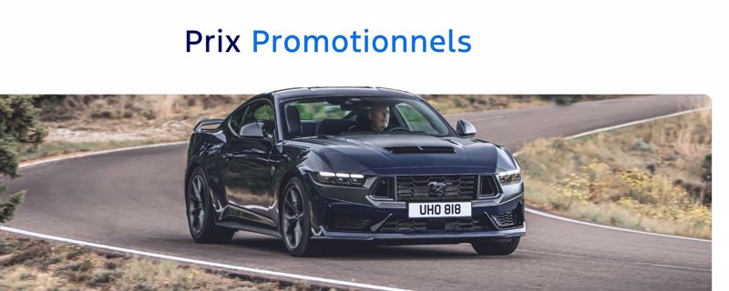 **Mustang Dark Horse** à partir de **62.949€** (Bestseller)