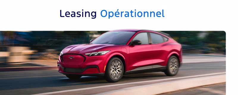 **Mustang Mach-E** Premium RWD - en Leasing opérationnel