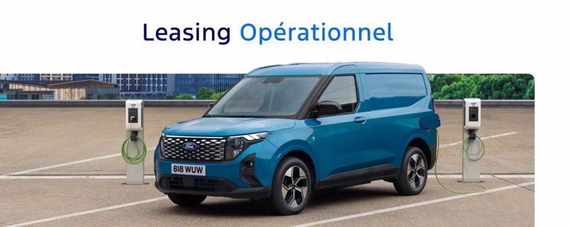Nouveau **E-Transit Courier** Trend - en Leasing Opérationnel (100% éléctrique)
