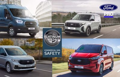 La famille Ford Pro Transit offre une sécurité Platinum