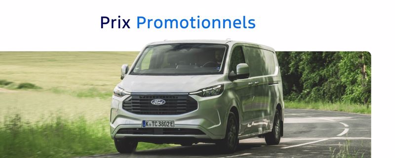 **Transit Custom Trend** dès **35.249 €** HTVA (Plug-in Hybrid)
