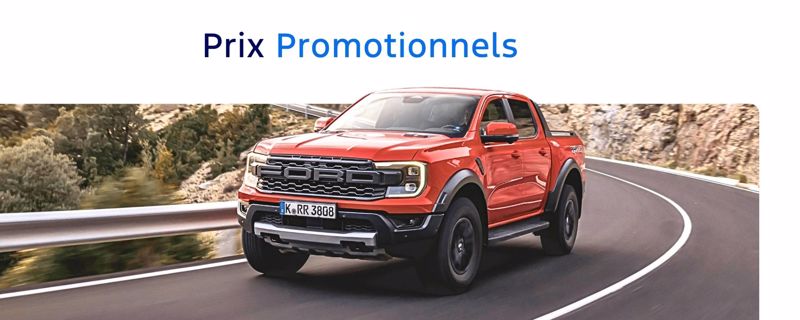 **Ranger Raptor** dès **57.966€** HTVA (Diesel)