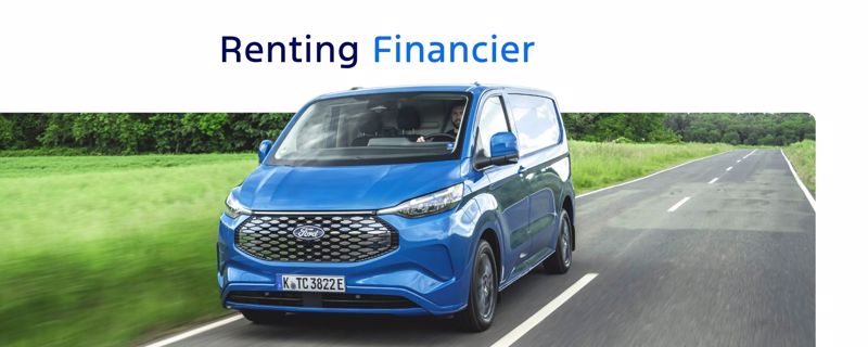 Nouveau **E-Transit Custom** Trend - en Renting Financier (100% électrique)