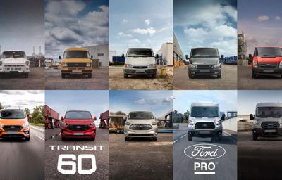 Ford Comemora 60 Anos da Transit, a Van Mais Vendida do Mundo