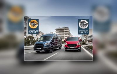 Ford Transit und Transit Custom mit Top-Ergebnissen bei erster Euro NCAP-Bewertung aktiver Sicherheitssysteme