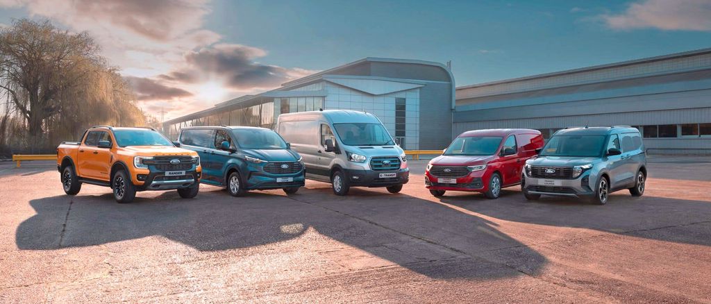 Fords sortiment af varebiler