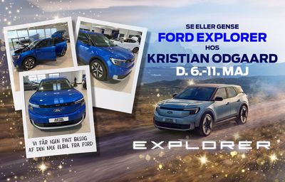 Se eller gense Ford Explorer live hos Kristian Odgaard i uge 19