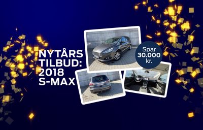 Nytårstilbud: Spar 30.0000 på denne 2018 Ford S-MAX