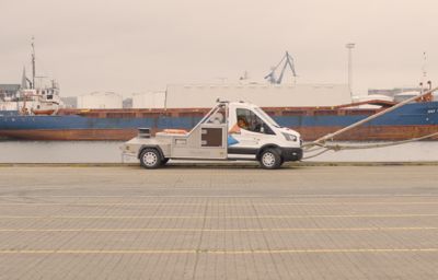 Ford E-Transit: Skandinaviens første elektriske trossebil på Aarhus Havn