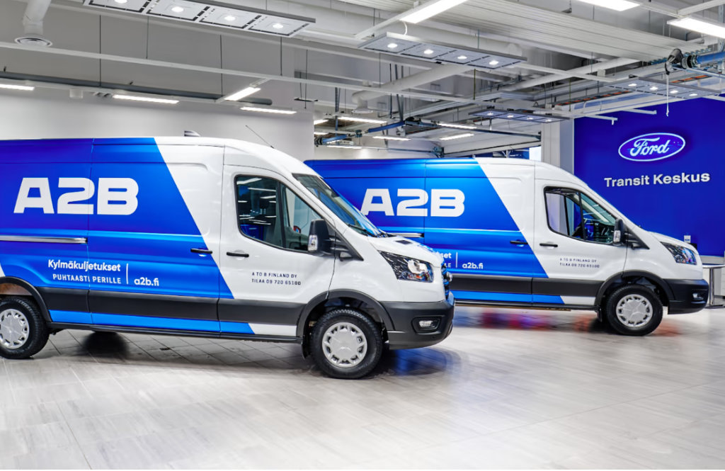 Ford E-Transitit täydentävät kuljetusliike A2B:n ympäristöystävällistä kalustoa