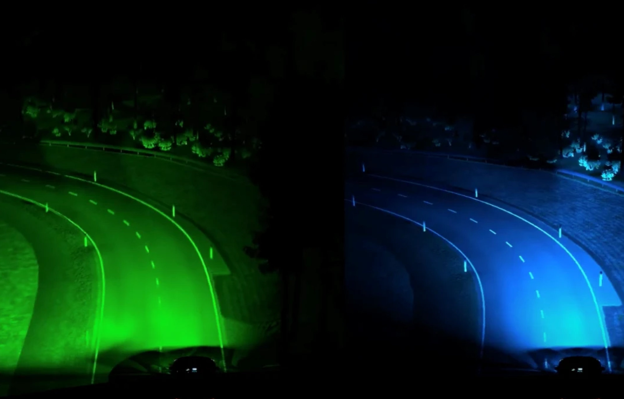 Ratkaisuja pimeällä ajamiseen