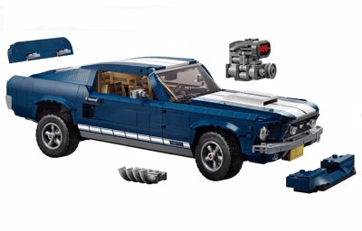 Ford ja LEGO® tuovat klassisen teiden ikonin, Ford Mustangin Creator Expert –valikoimaan