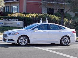 Véhicules autonomes Ford en Californie