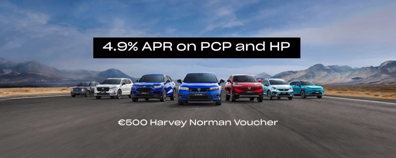 4.9% APR on PCP and HP across the entire Honda Range