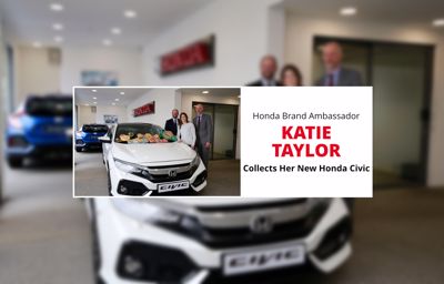 Honda brand ambassador Katie Taylor collects her new Honda Civic