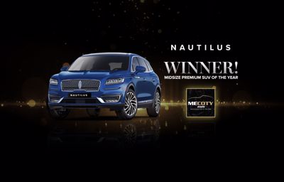 Lincoln Nautilus wins the 2020 MECOTY Awards