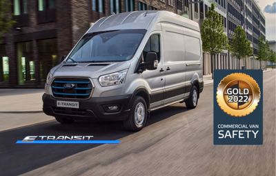Ford E-Transit ontvangt gouden award van Euro NCAP