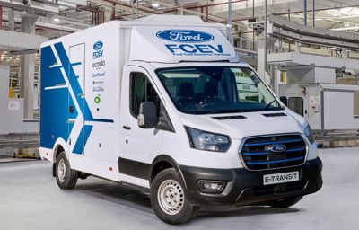 Ford doet de komende drie jaar een proef met E-Transits op waterstof