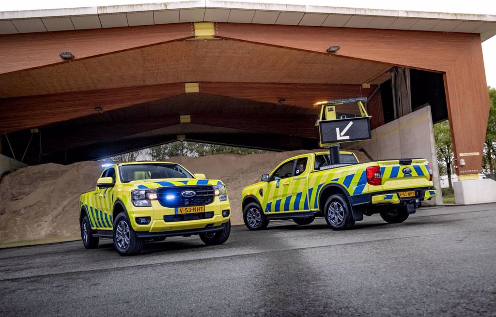 De Ford Ranger XLT SuperCab pick-up van Rijkswaterstaat