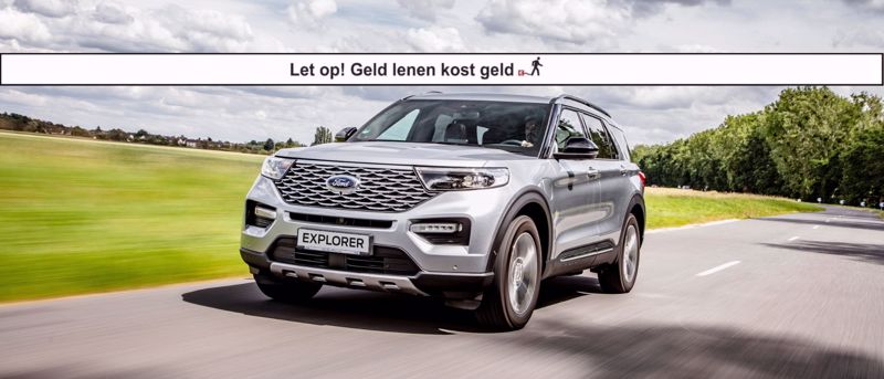 Ford Options Explorer PHEV vanaf €779,- per maand