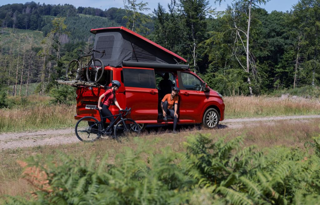 Ford onthult de nieuwe E-Transit Custom Nugget-camper