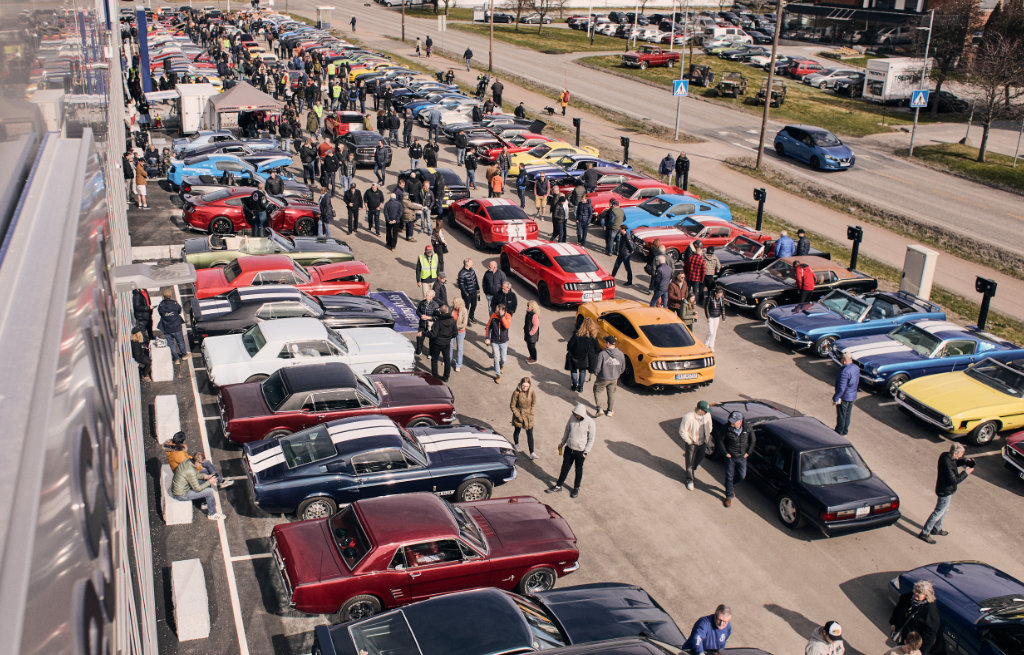 Jubileumsfest Mustang 60 år på Bilfabrikken