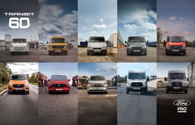 Ford Transit fyller 60 år: 13 millioner produsert – mer attraktiv enn noensinne