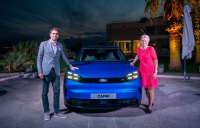 Det nye elektriske ikonet Ford Capri har kommet til Norge