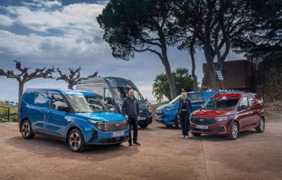 Nye E-Transit Courier og Transit Connect ladbar hybrid på vei til Norge