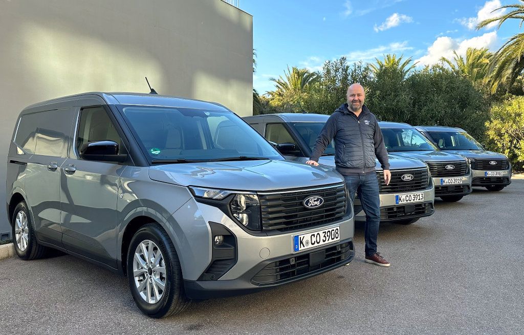 Nye Ford Transit Courier og Espen Markussen, Salgssjef for nyttekjøretøy i Ford Motor Norge
