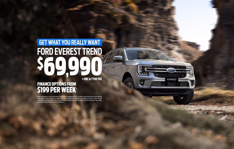 Ford Everest Trend –Special Offers On Now