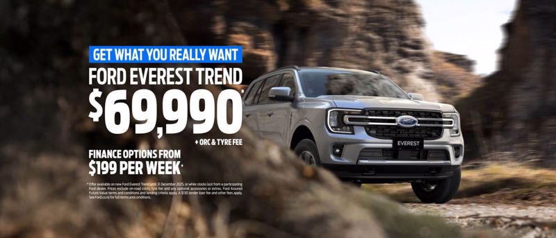 Ford Everest Trend –Special Offers On Now