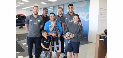 ALL BLACKS VISIT NORTH HARBOUR FORD