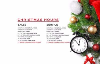 Christmas Hours