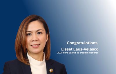 Ford Philippines Dealer Principal Lisset Laus-Velasco is 2021 Ford Salute to Dealers Honoree