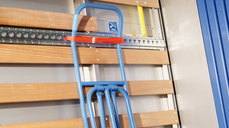 Praktische containerstang